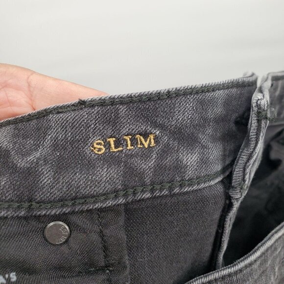 American Eagle Slim Extreme Flex Jeans Distressed Destroyed Grunge Mens 38x32 - Picture 7 of 13